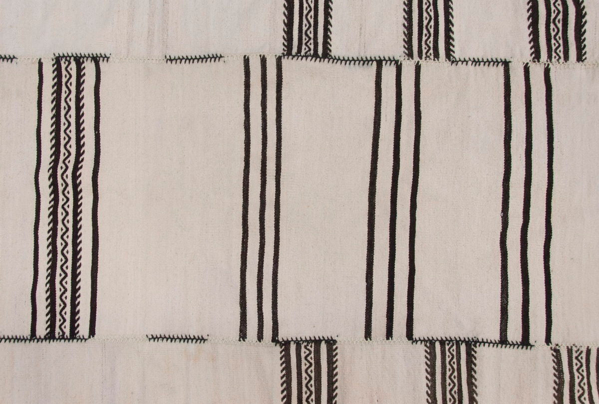 Neutral Kilim 6'4" x 6'6" feet 194 x 198 cm