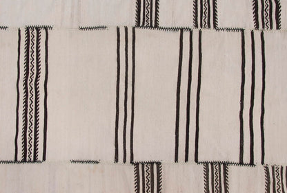 Neutral Kilim 6'4" x 6'6" feet 194 x 198 cm