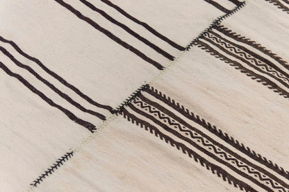 Neutral Kilim 6'4" x 6'6" feet 194 x 198 cm