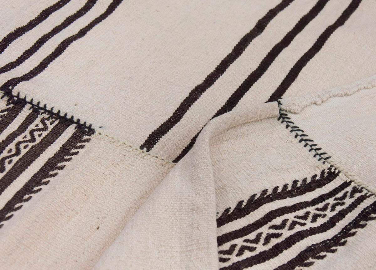 Neutral Kilim 6'4" x 6'6" feet 194 x 198 cm