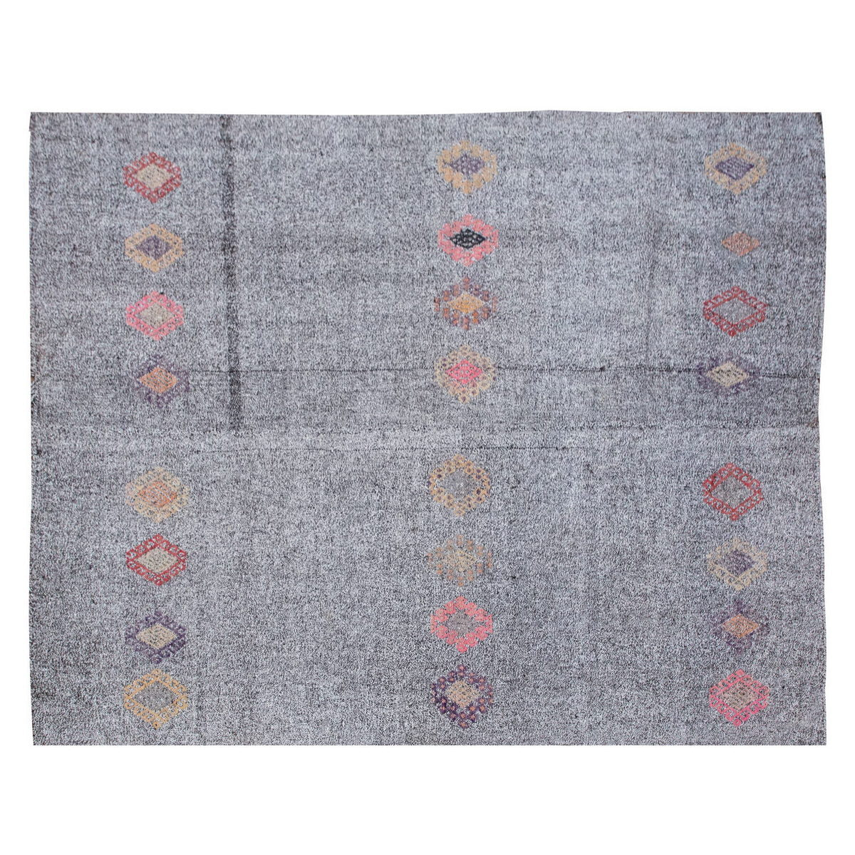 Neutral Kilim 6'4" x 8" feet 192 x 242 cm