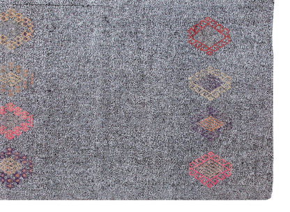 Neutral Kilim 6'4" x 8" feet 192 x 242 cm