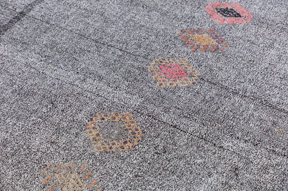 Neutral Kilim 6'4" x 8" feet 192 x 242 cm