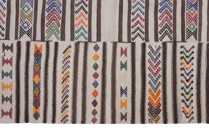 Neutral Kilim 6'5" x 7'5" feet 195 x 227 cm