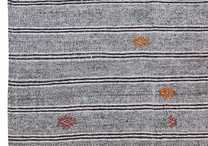 Neutral Kilim 6'6" x 8'3" feet 198 x 252 cm