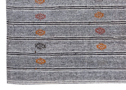 Neutral Kilim 6'6" x 8'3" feet 198 x 252 cm