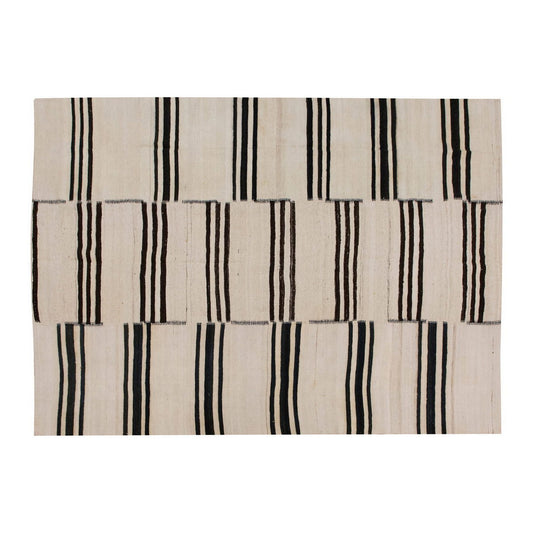Neutral Kilim 6'7" x 8'2" feet 200 x 250 cm