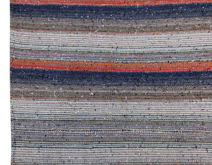Neutral Kilim 6'8" x 12'4" feet 204 x 375 cm