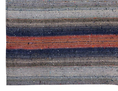 Neutral Kilim 6'8" x 12'4" feet 204 x 375 cm