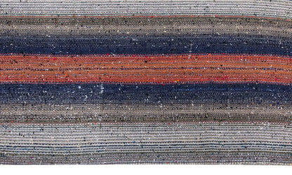Neutral Kilim 6'8" x 12'4" feet 204 x 375 cm
