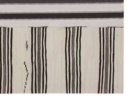 Neutral Kilim 6'9" x 10" feet 207 x 300 cm