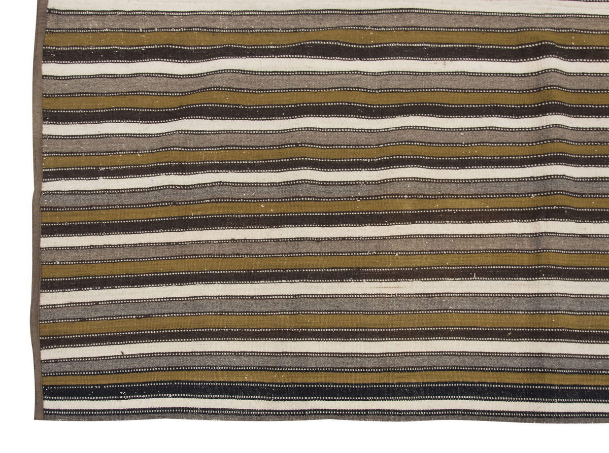 Neutral Kilim 6'9" x 7'9" feet  205 x 237 cm
