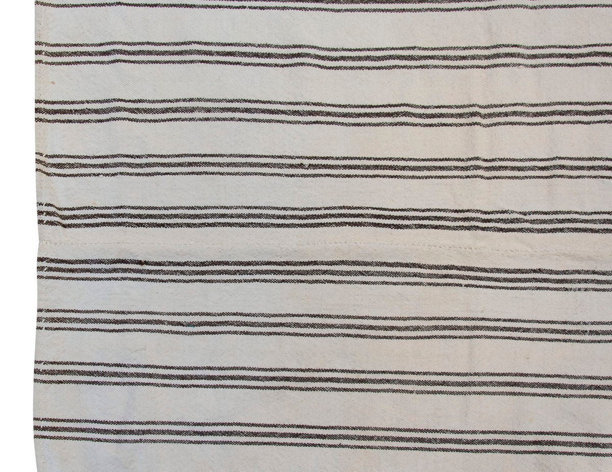 Neutral Kilim 7'1" x 9'1" feet 216 x 278 cm