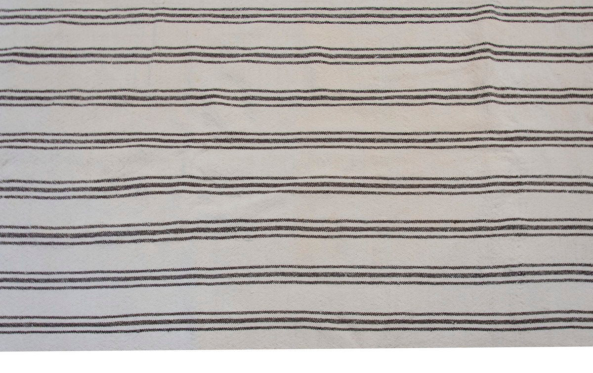Neutral Kilim 7'1" x 9'1" feet 216 x 278 cm