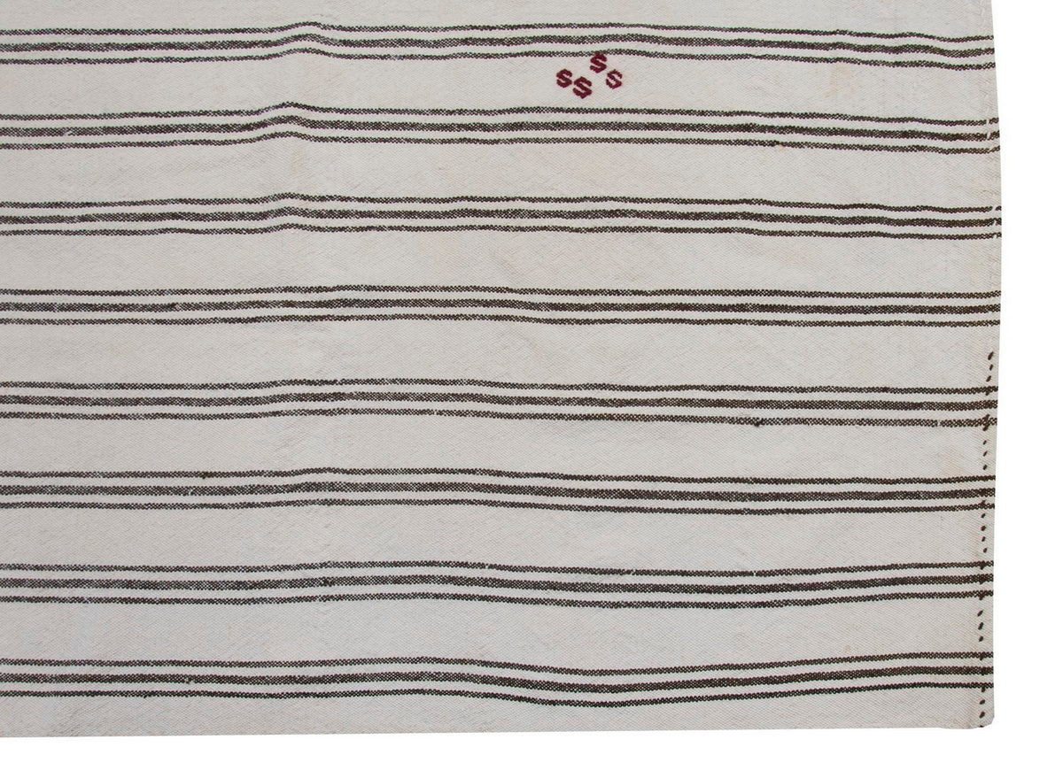 Neutral Kilim 7'1" x 9'1" feet 216 x 278 cm