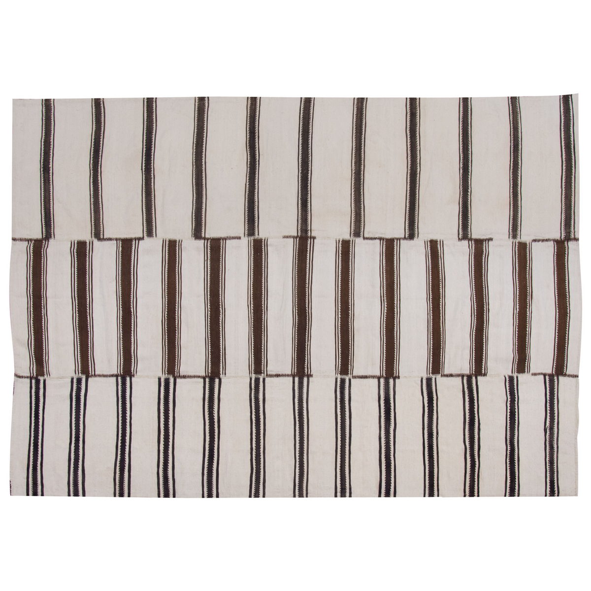 Neutral Kilim 7'4" x 12'3" feet 223 x 312 cm