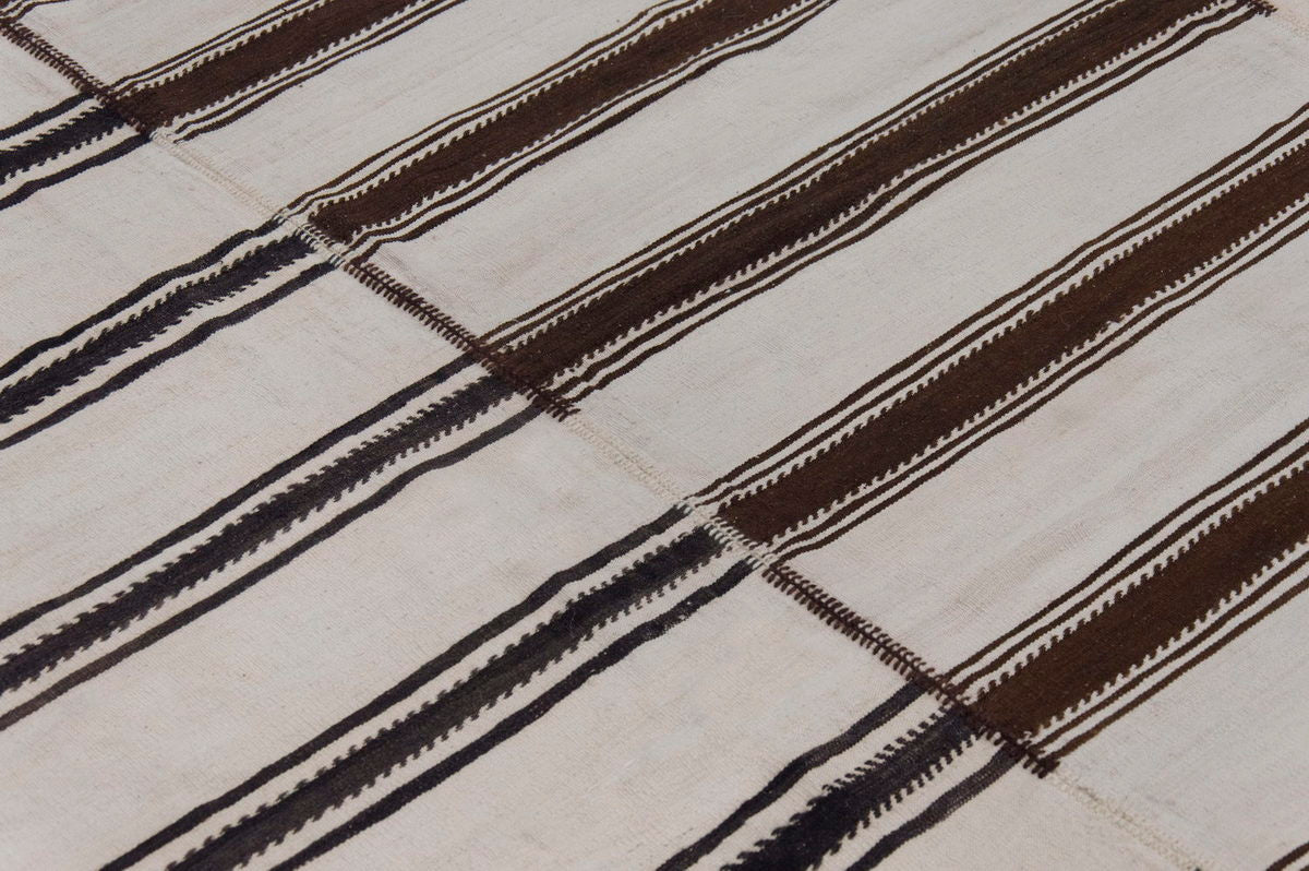 Neutral Kilim 7'4" x 12'3" feet 223 x 312 cm