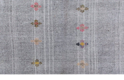 Neutral Kilim 7'8" x 10'2" feet 234 x 310 cm