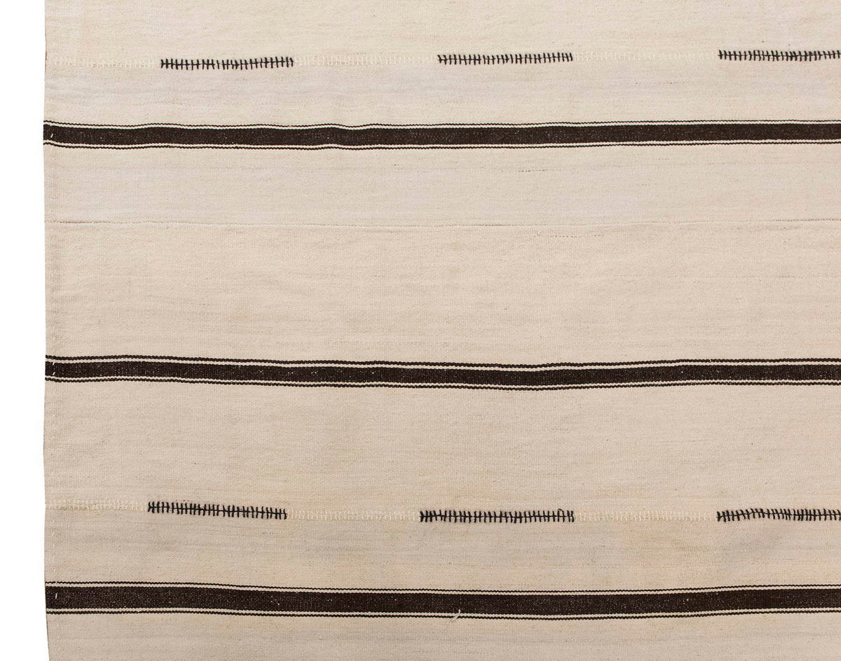 Neutral Kilim 7'9" x 10'8" feet 235 x 324 cm