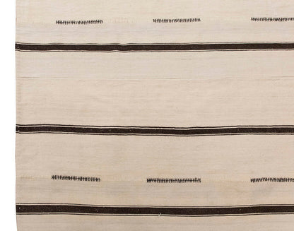 Neutral Kilim 7'9" x 10'8" feet 235 x 324 cm