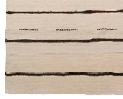 Neutral Kilim 7'9" x 10'8" feet 235 x 324 cm