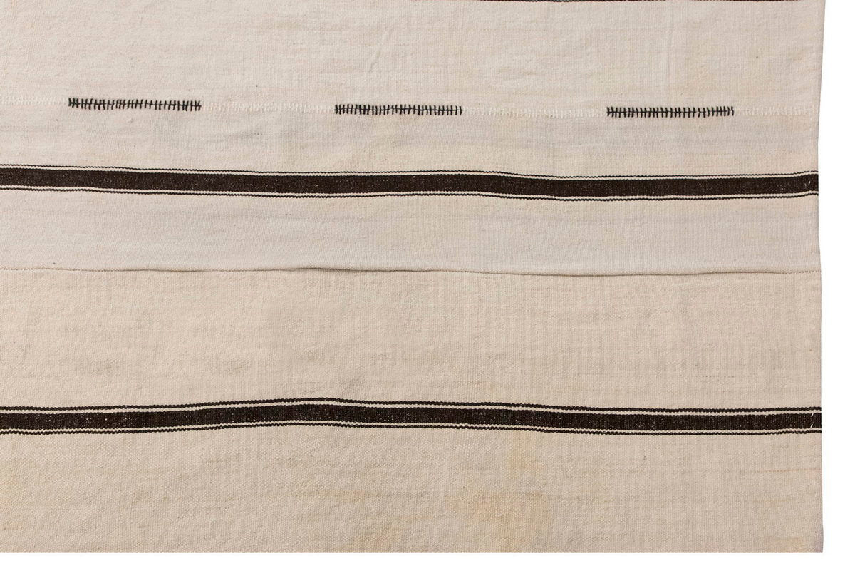 Neutral Kilim 7'9" x 10'8" feet 235 x 324 cm