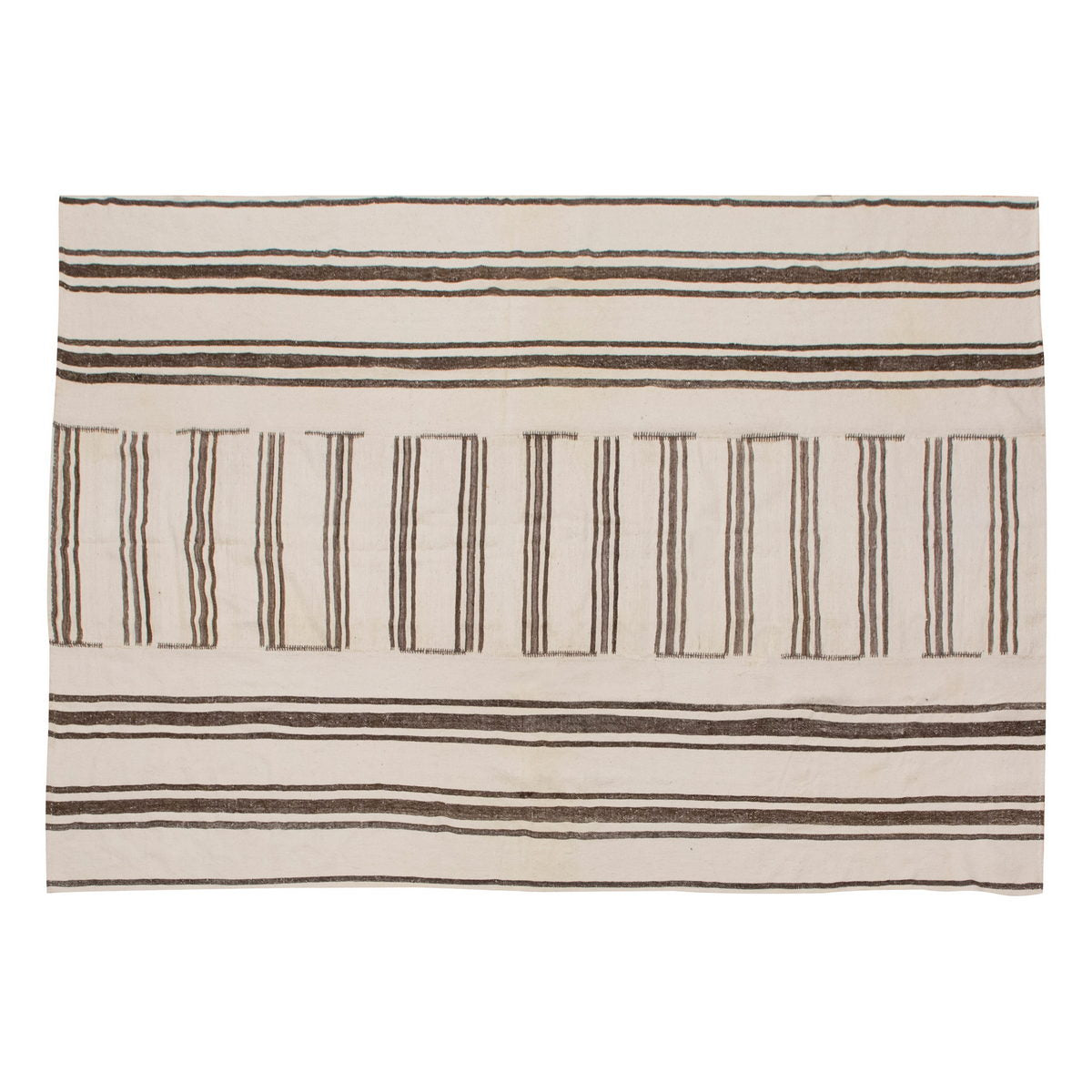 Neutral Kilim 7'9" x 11'2" feet 235 x 340 cm