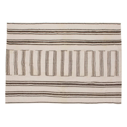 Neutral Kilim 7'9" x 11'2" feet 235 x 340 cm