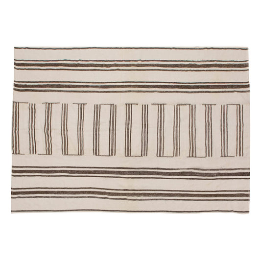 Neutral Kilim 7'9" x 11'2" feet 235 x 340 cm
