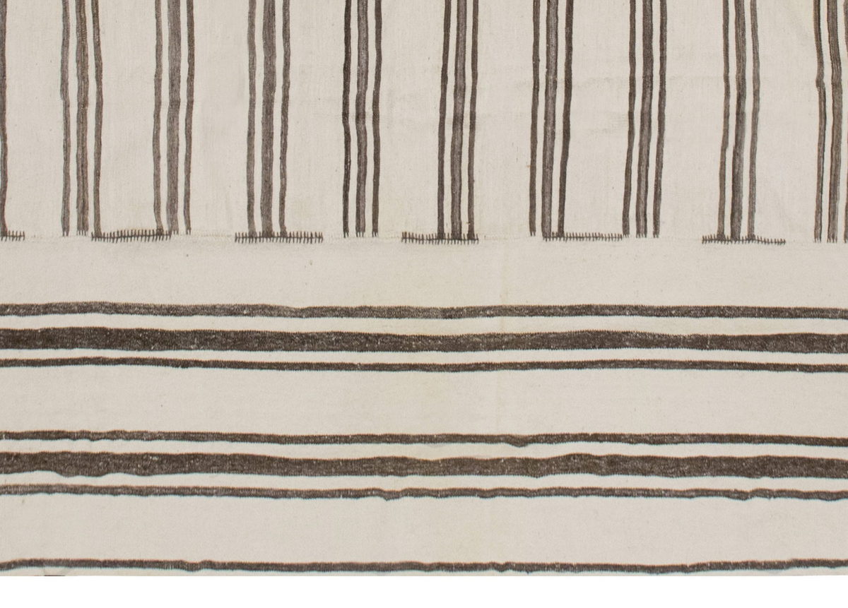 Neutral Kilim 7'9" x 11'2" feet 235 x 340 cm