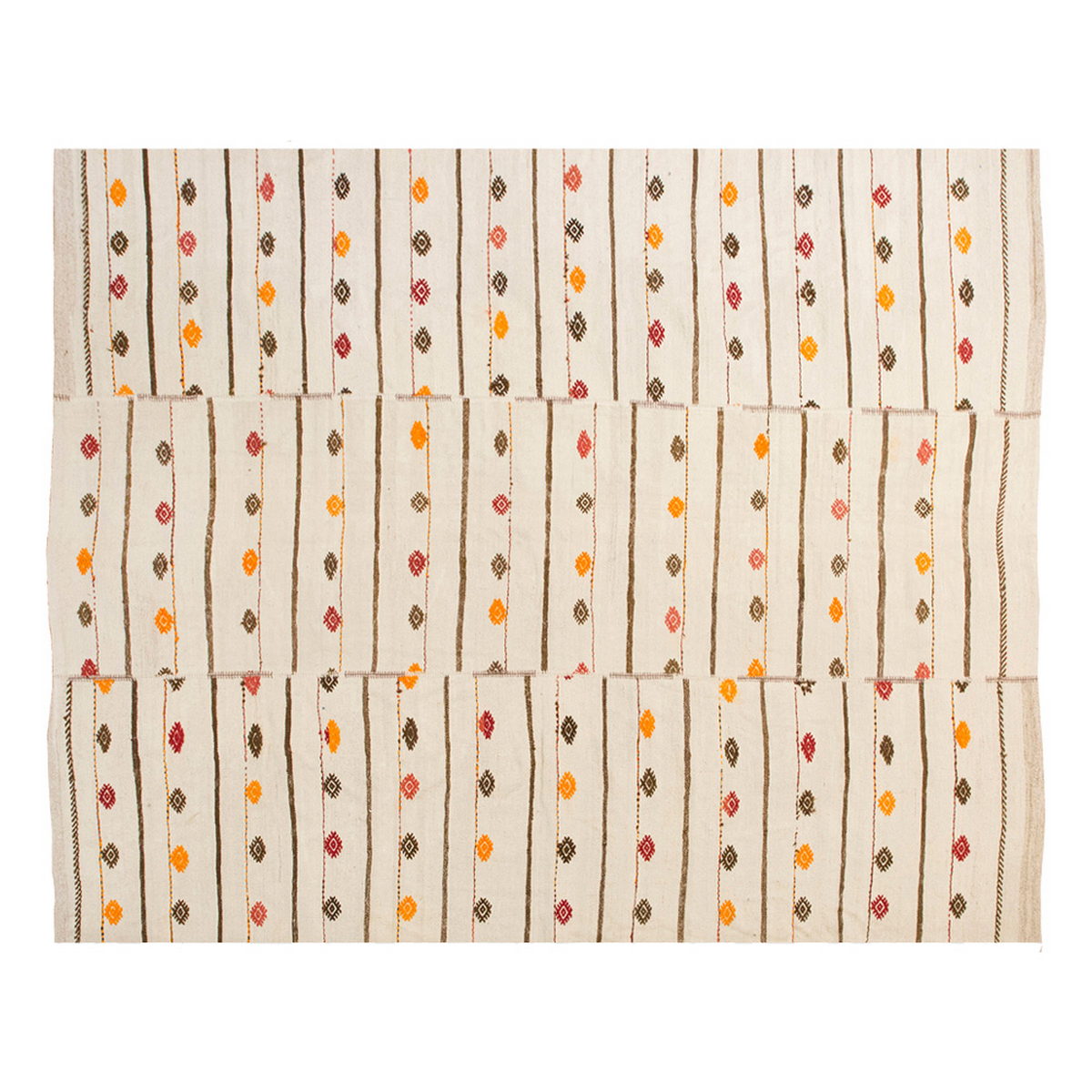 Neutral Kilim 8'10" x 9'10" feet 269 x 300 cm