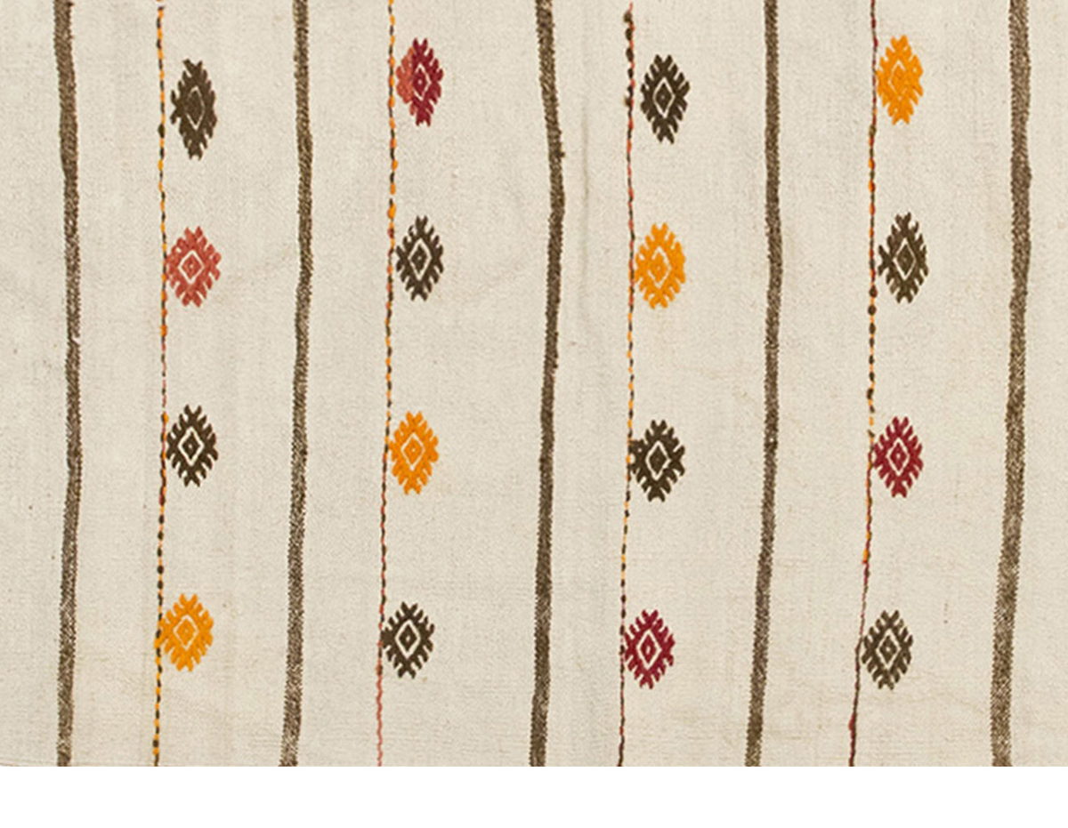 Neutral Kilim 8'10" x 9'10" feet 269 x 300 cm