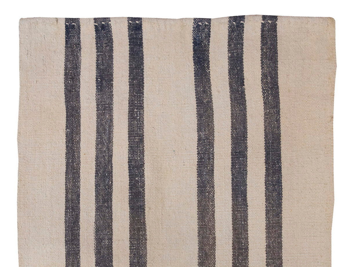 Neutral Kilim Runner 2'6" x 17'11" feet 77 x 545 cm