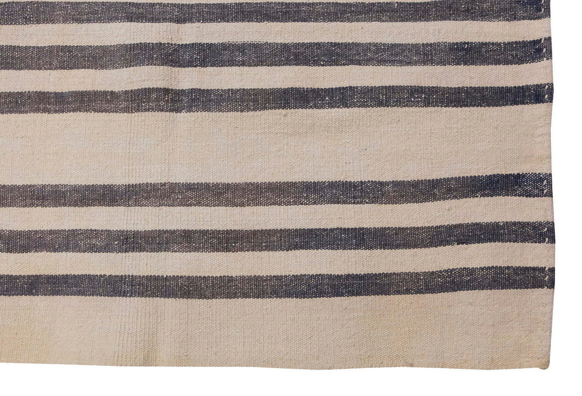 Neutral Kilim Runner 2'6" x 17'11" feet 77 x 545 cm