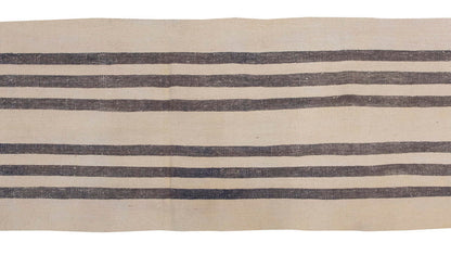 Neutral Kilim Runner 2'6" x 17'11" feet 77 x 545 cm