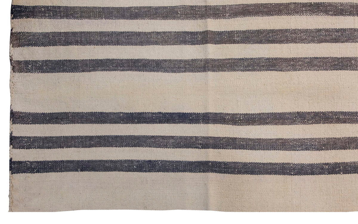 Neutral Kilim Runner 2'6" x 17'11" feet 77 x 545 cm