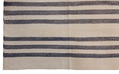 Neutral Kilim Runner 2'6" x 17'11" feet 77 x 545 cm
