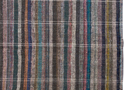 Neutral Kilim Runner 4'6" x 11'11" feet 138 x 362 cm