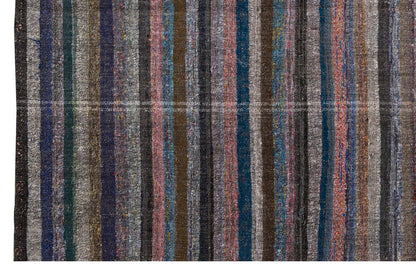 Neutral Kilim Runner 4'6" x 11'11" feet 138 x 362 cm