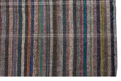 Neutral Kilim Runner 4'6" x 11'11" feet 138 x 362 cm