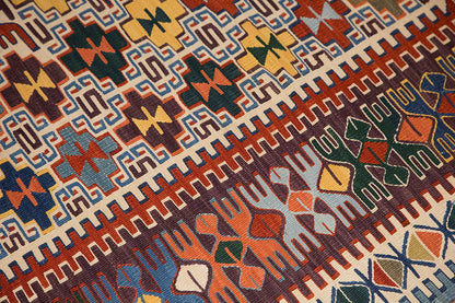 New Handmade Kilim 4'7 x 7'5 feet 140 x 225 cm