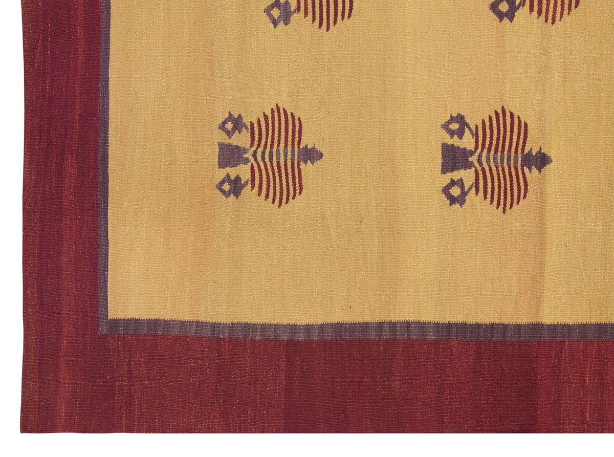 New Handmade Kilim 4'9 x 6'9 feet 146 x 206 cm