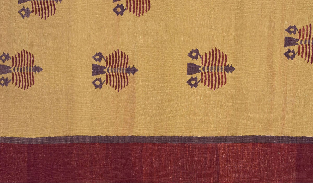 New Handmade Kilim 4'9 x 6'9 feet 146 x 206 cm