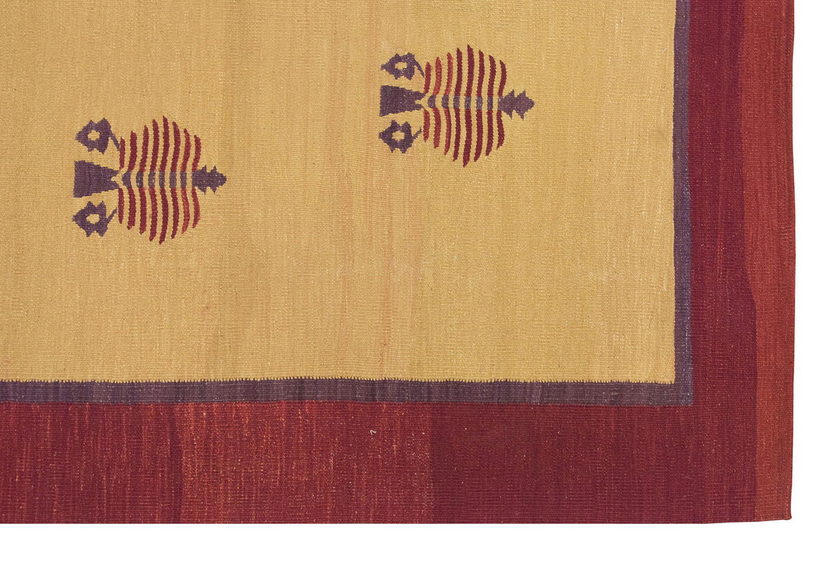 New Handmade Kilim 4'9 x 6'9 feet 146 x 206 cm
