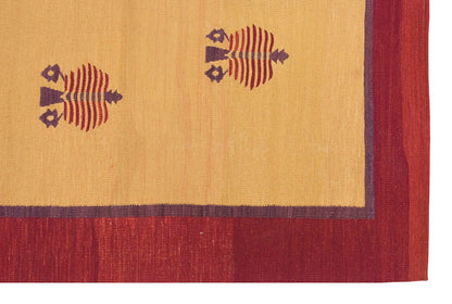 New Handmade Kilim 4'9 x 6'9 feet 146 x 206 cm