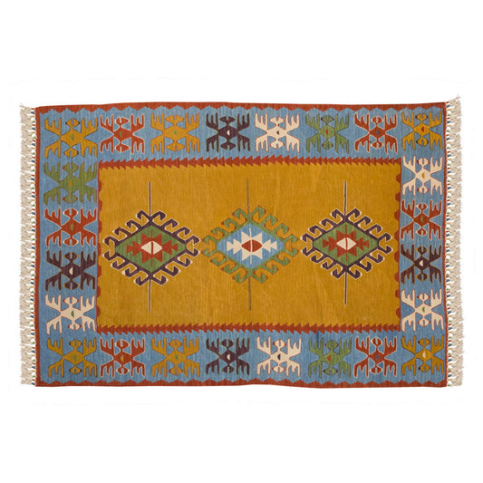New Handmade Kilim 4.9 x 6.3 feet 145 x 190 cm
