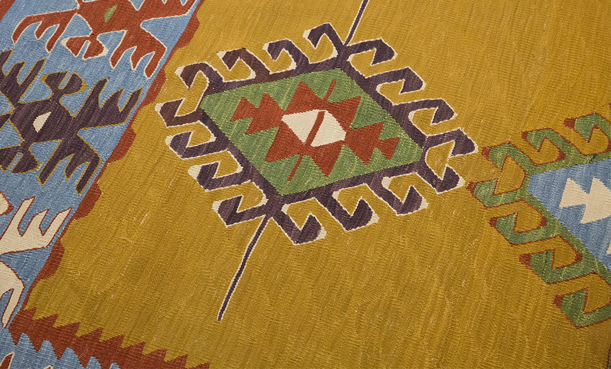 New Handmade Kilim 4.9 x 6.3 feet 145 x 190 cm