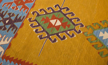 New Handmade Kilim 4.9 x 6.3 feet 145 x 190 cm