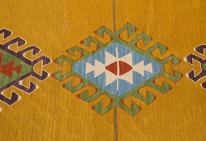 New Handmade Kilim 4.9 x 6.3 feet 145 x 190 cm