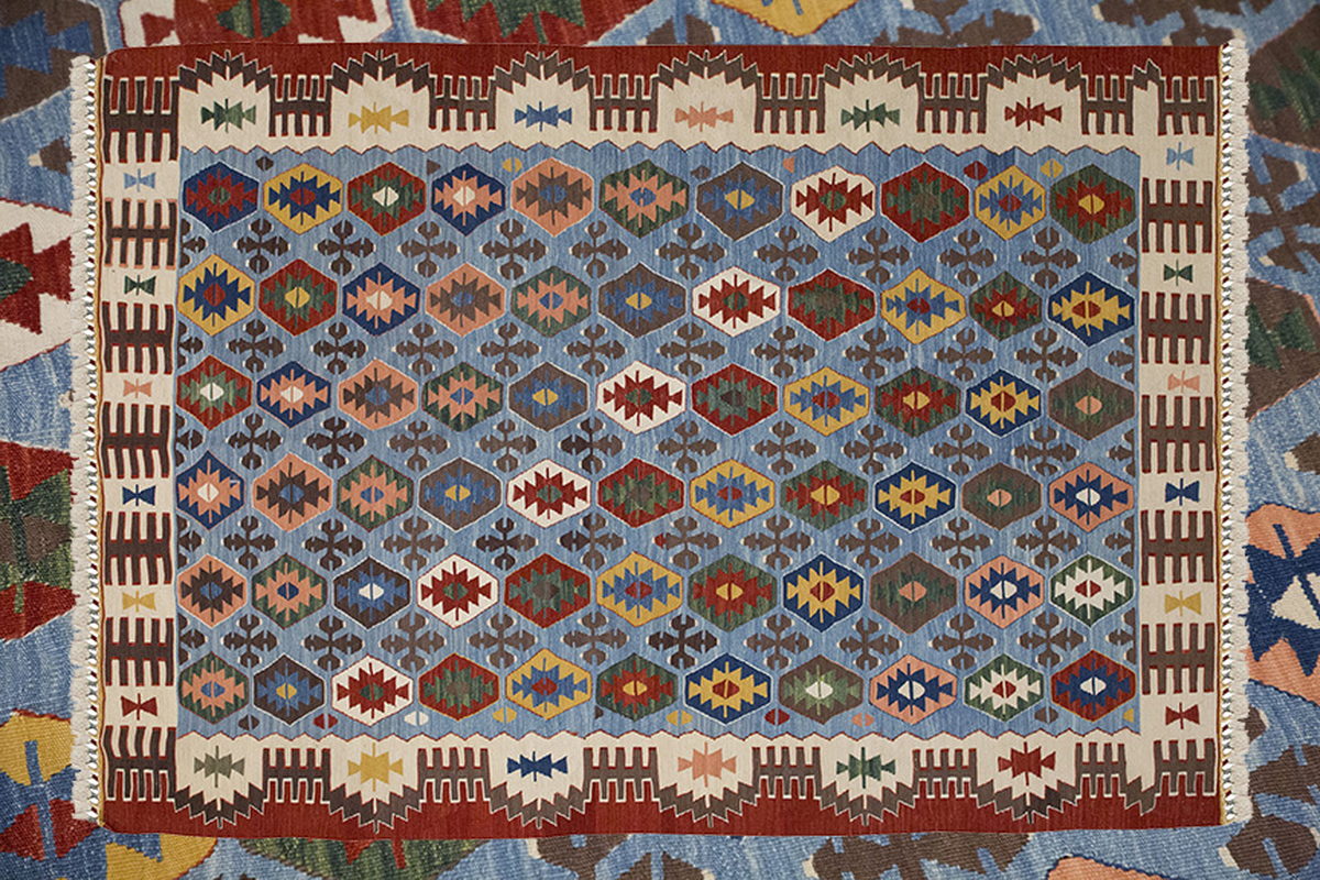 New Handmade Kilim 5'3 x 7'3 feet 160 x 220 cm